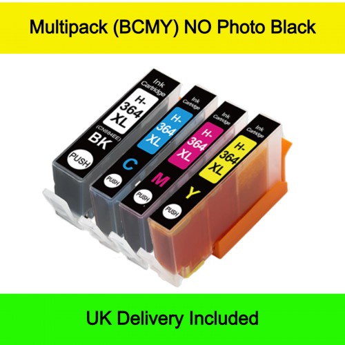 Compatible HP 364XL High Capacity Ink Cartridges - Multipack (BCMY) 69ml