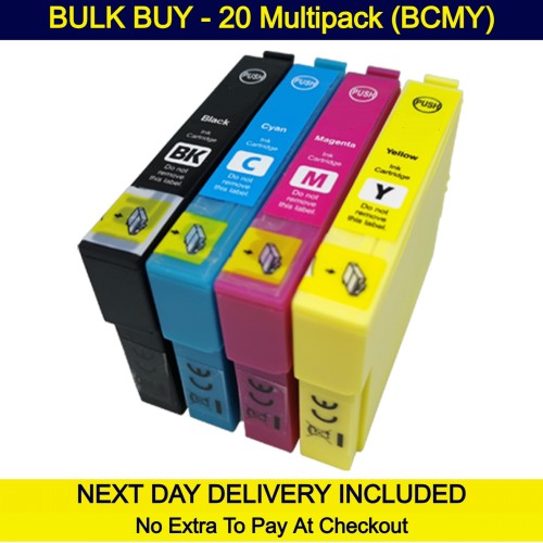 20 Multipack (BCMY) - Compatible Epson 18 / 18XL (Daisy) Extra High Capacity Ink Cartridges