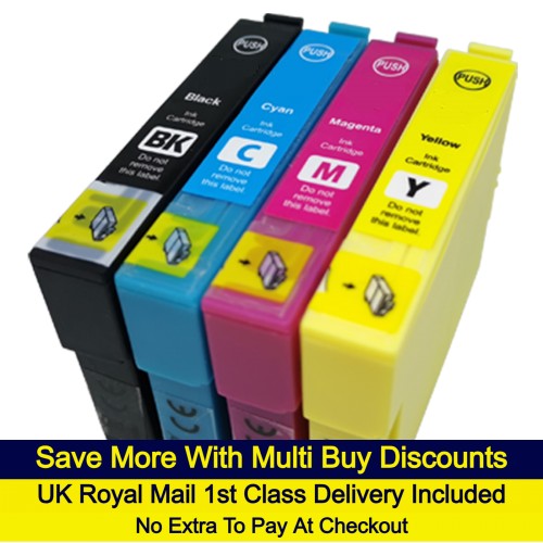 1 Multipack (BCMY) - Compatible Epson 18 / 18XL (Daisy) Extra High Capacity Ink Cartridges