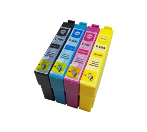 Mix ANY 4 Cartridges - Compatible Ink Cartridges To Replace Epson T1291-4 T1295