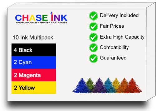 2 Multipacks (BCMY) + 2 EXTRA Black - Compatible Epson 604 / 604XL (Pineapple) Extra High Capacity Ink Cartridges