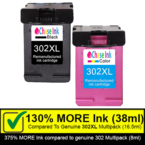 Remanufactured Hp 302xl Ink Cartridge Dual Pack Uk 5618